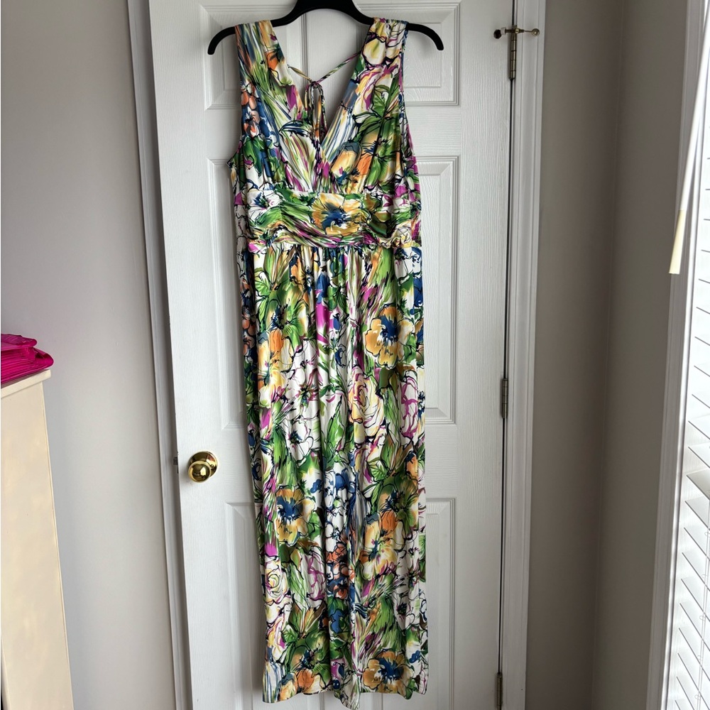 Vibrant Floral Maxi Dress